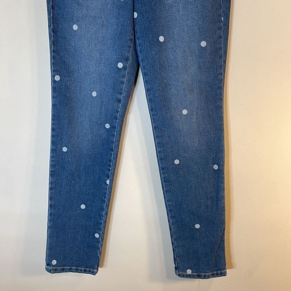Maison Jules Slim Boyfriend Mid Rise Polkadot Jeans. 6/28. NWT. - Picture 8 of 13